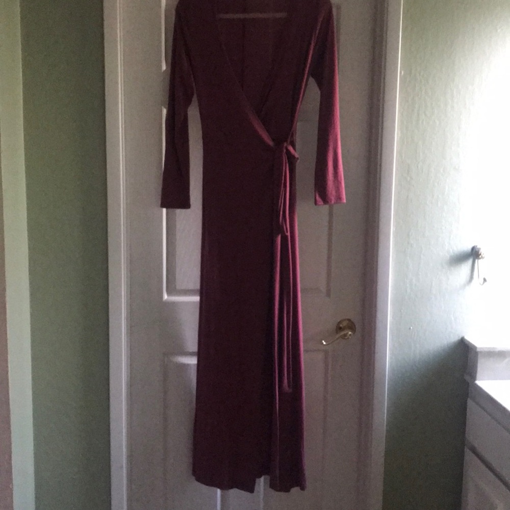 Maxi wraparound dress